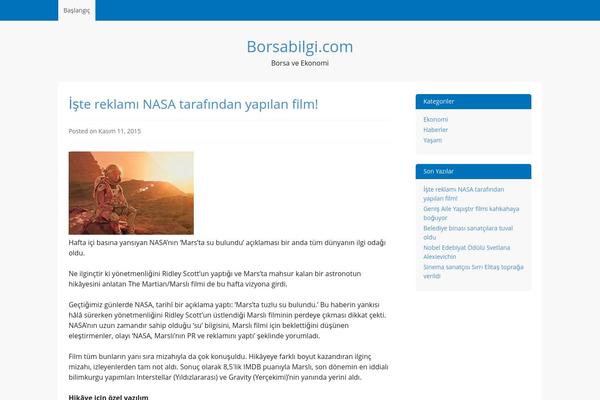 borsabilgi.com site used Borsa