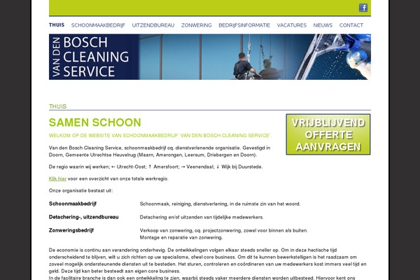boschcleaning.nl site used Boschcleaning