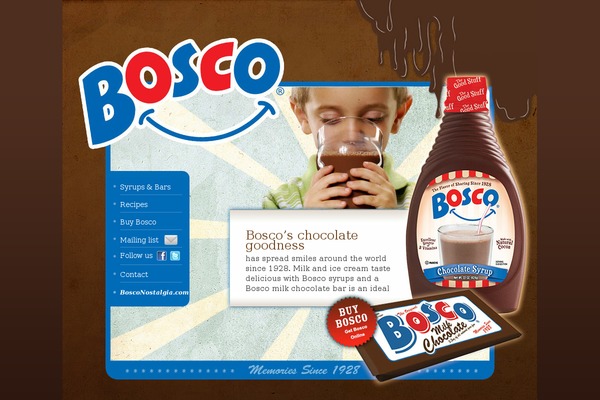 Bosco theme site design template sample