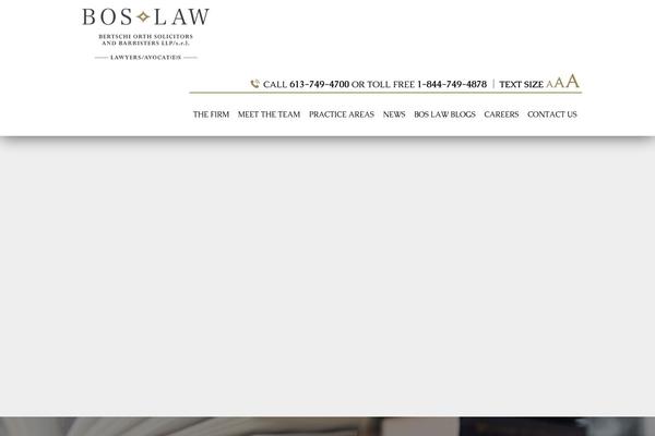boslaw.ca site used Boslaw