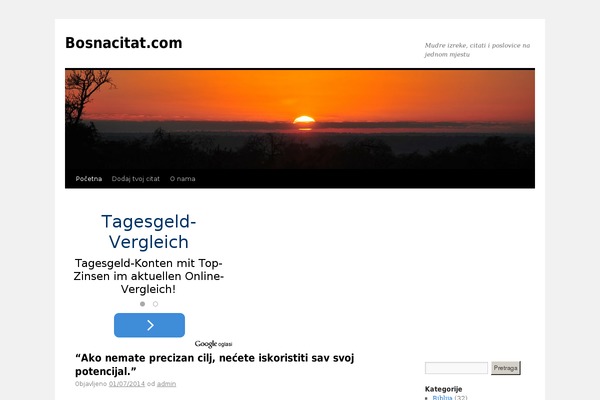 WordPress website example screenshot