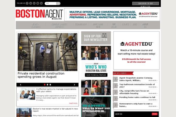 bostonagentmagazine.com site used Bostonagent