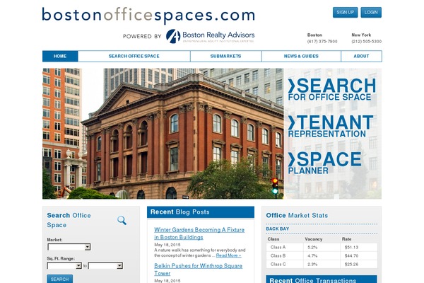 bostonofficespaces.com site used Bostonofficespaces