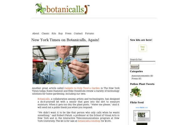 botanicalls.com site used Whitewash