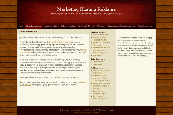 WordPress website example screenshot