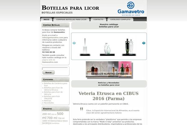 botellaslicor.com site used Licorextrawhite