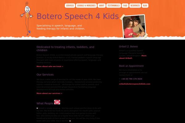 boterospeech4kids.com site used Botero
