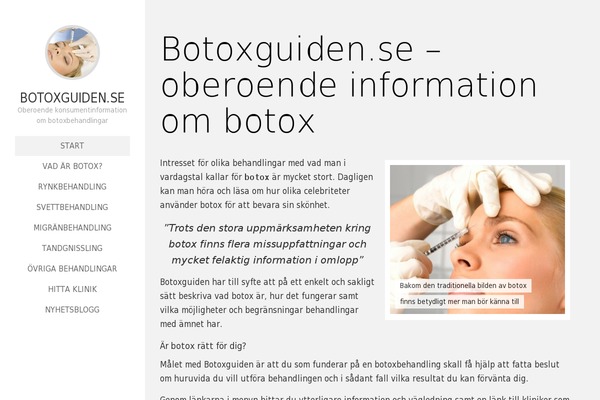 botoxguiden.se site used Wp-light