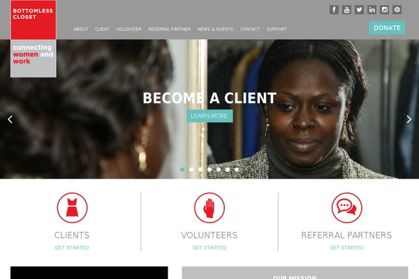bottomlessclosetnyc.org site used Bottomless-closet-theme