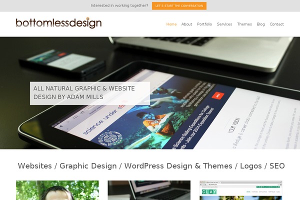 Mist theme site design template sample