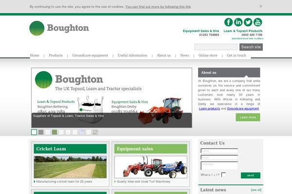 boughton.co.uk site used Boughton
