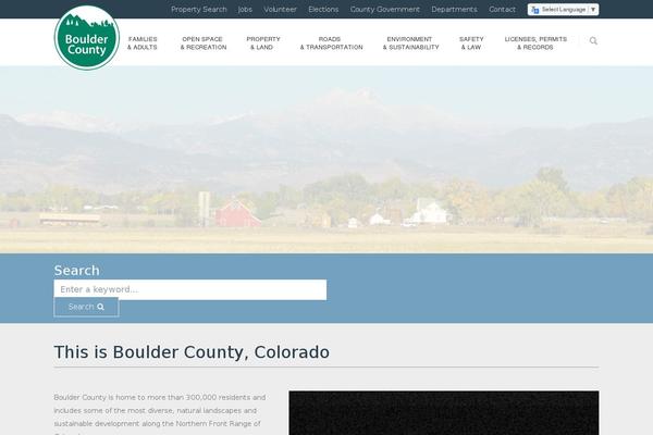 bouldercounty.org site used Bouldercounty