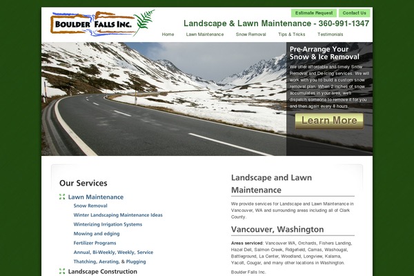 boulderfallsmaintenance.com site used Boulderfallsinc