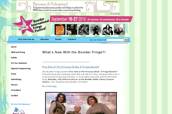 boulderfringe.com site used Boulderfringe