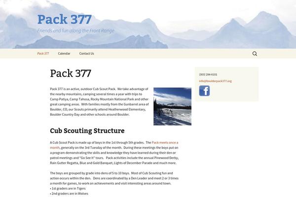 Twenty Thirteen theme site design template sample