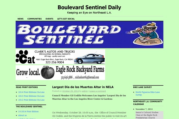 WordPress website example screenshot