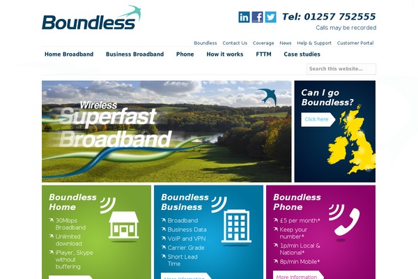 boundlesscomms.com site used Boundless