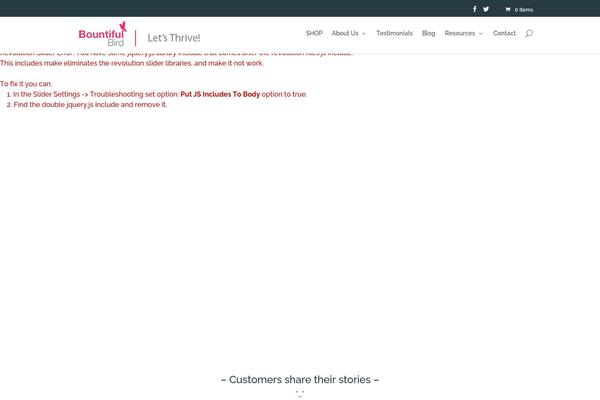 Site using Autoptimize plugin
