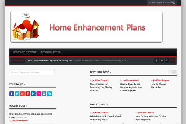 Presto theme site design template sample