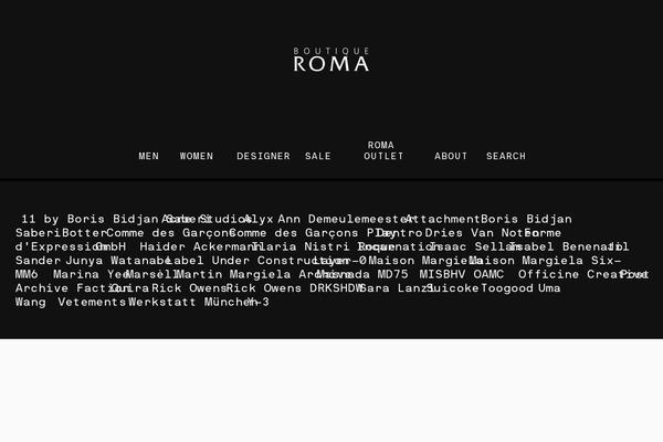 Roma theme site design template sample