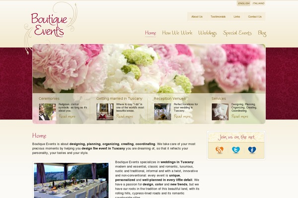 boutiqueevents.it site used Boutiqueevents
