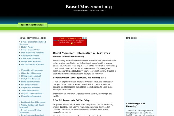 bowel-movement.org site used Ambient-glo-1