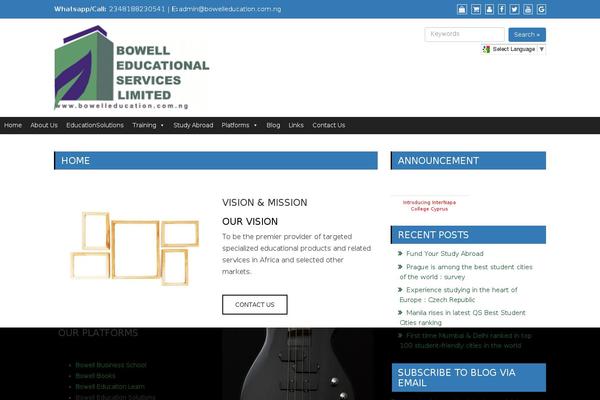 Astral theme site design template sample