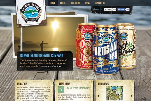 bowenislandbeer.com site used Bowenisland2.0
