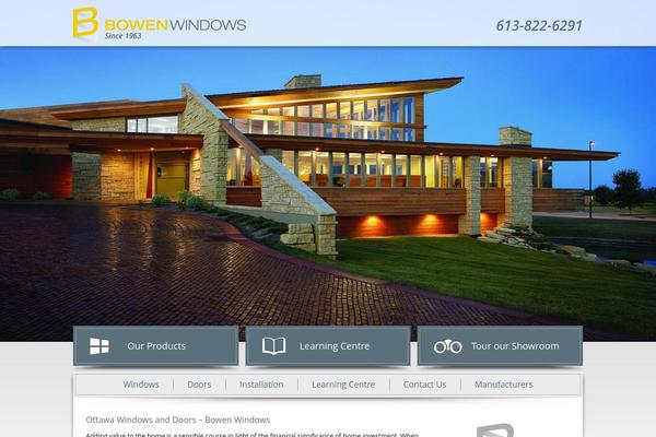 bowenwindows.com site used Bowen