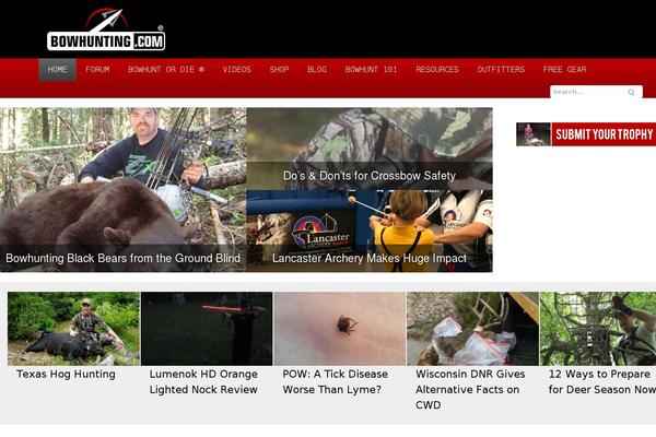 bowhunting.com site used Bowhunting