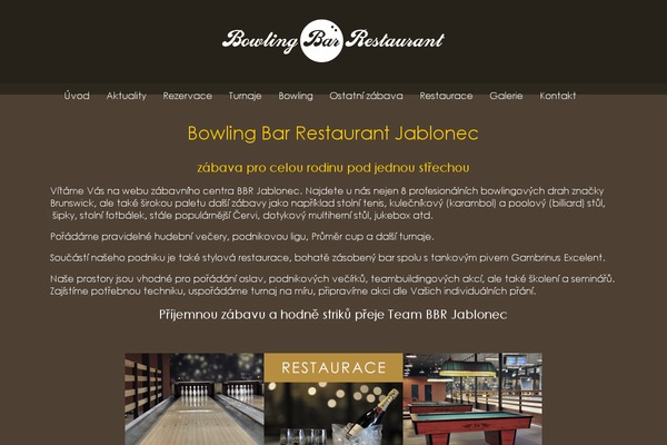 bowlingjablonec.cz site used Bowlingbarjablonec