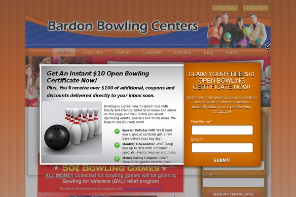 bowlingsheboygan.com site used Rise-child