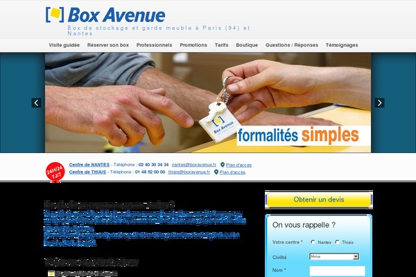 boxavenue.fr site used Starter-template
