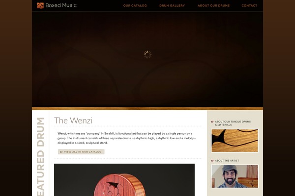 Boxed theme site design template sample