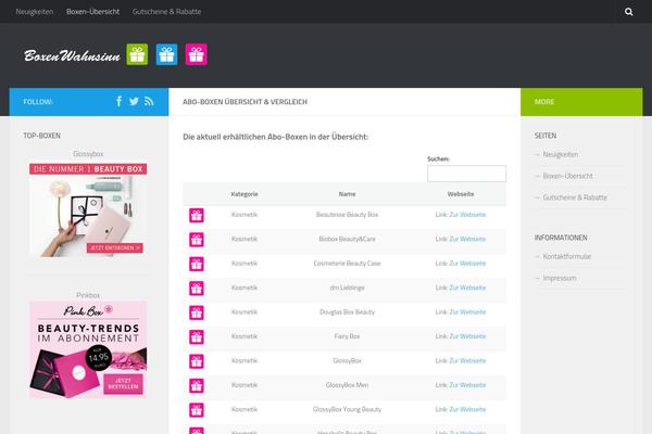 Hueman theme site design template sample