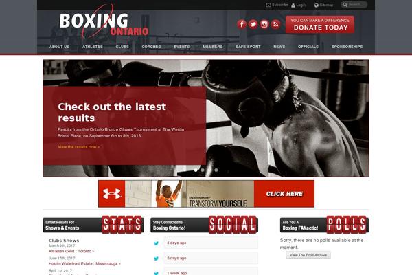 boxingontario.com site used Boxingontario