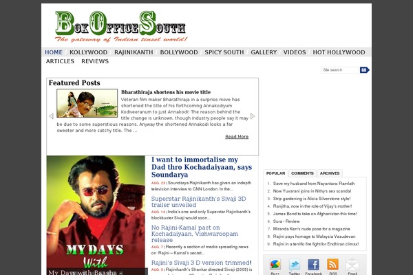 boxofficesouth.com site used Newstube