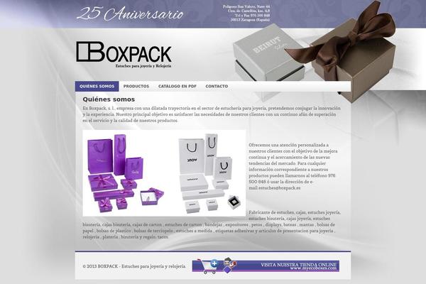 boxpack.es site used Diywp
