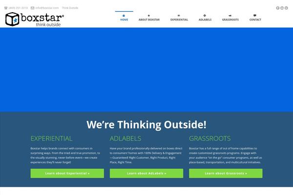 Jupiter theme site design template sample
