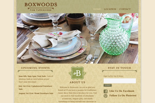 Total theme site design template sample