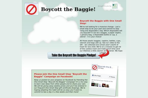 boycottthebaggie.com site used Boycottthebaggie