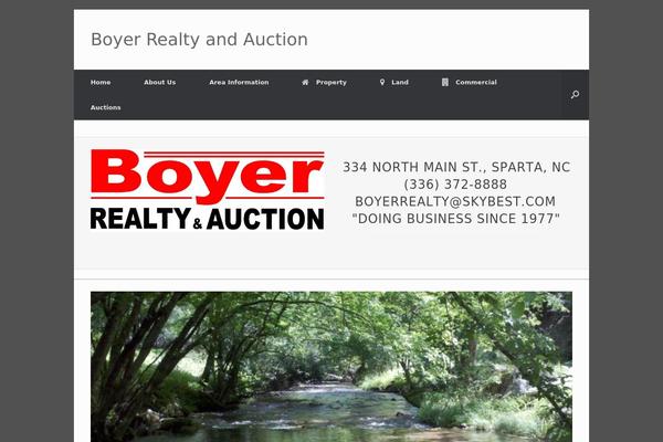 Vantage theme site design template sample