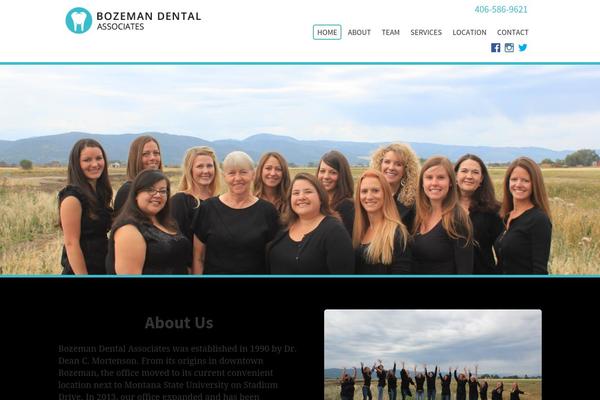 bozemandentalassoc.com site used Social-dental-bravo