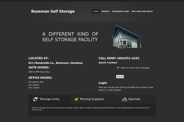 bozemanselfstorage.net site used Jenks