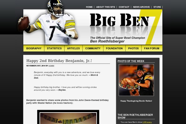 Bigben theme site design template sample