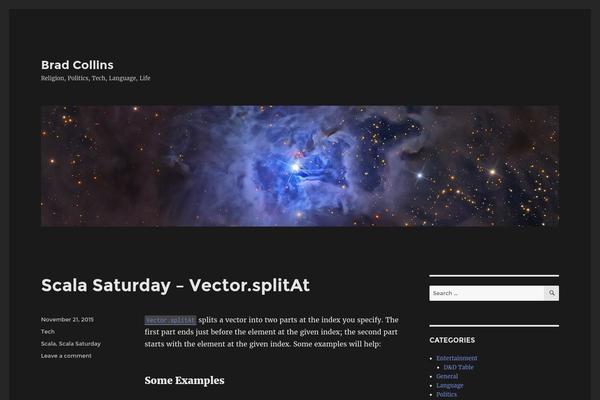 WordPress website example screenshot