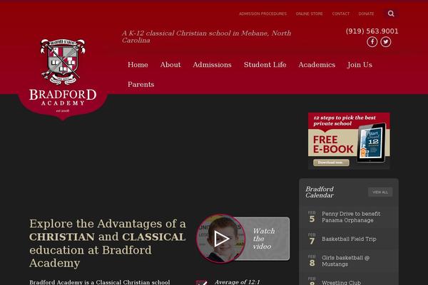 bradfordacademy.org site used Bradford