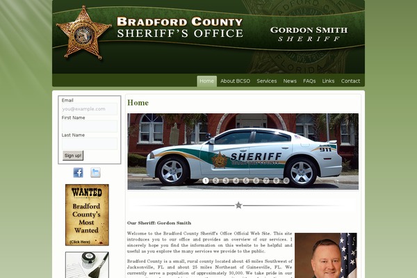 bradfordsheriff.org site used Bcso