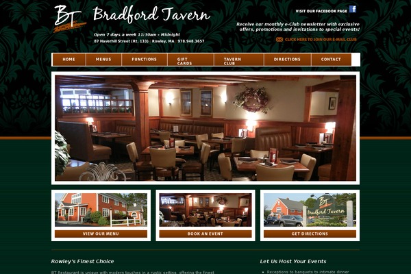 bradfordtavern.com site used Bradfordtaverntheme