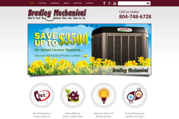 WordPress website example screenshot